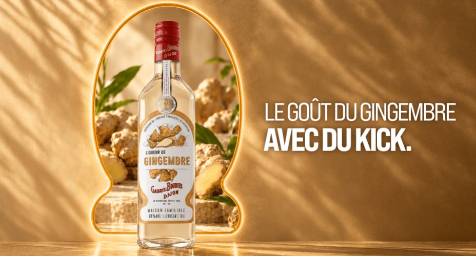 Gabriel Boudier donne du kick à sa gamme avec sa nouvelle Liqueur de Gingembre
